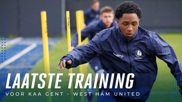 Laatste training voor KAA Gent - West Ham United
