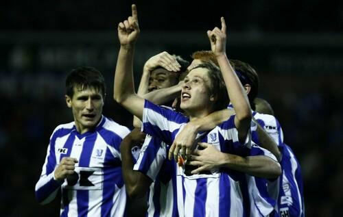 Eerste doelpunt tegen Racing Genk op 27 november 2011