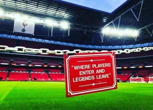 Wembley, where players enter and legends leave