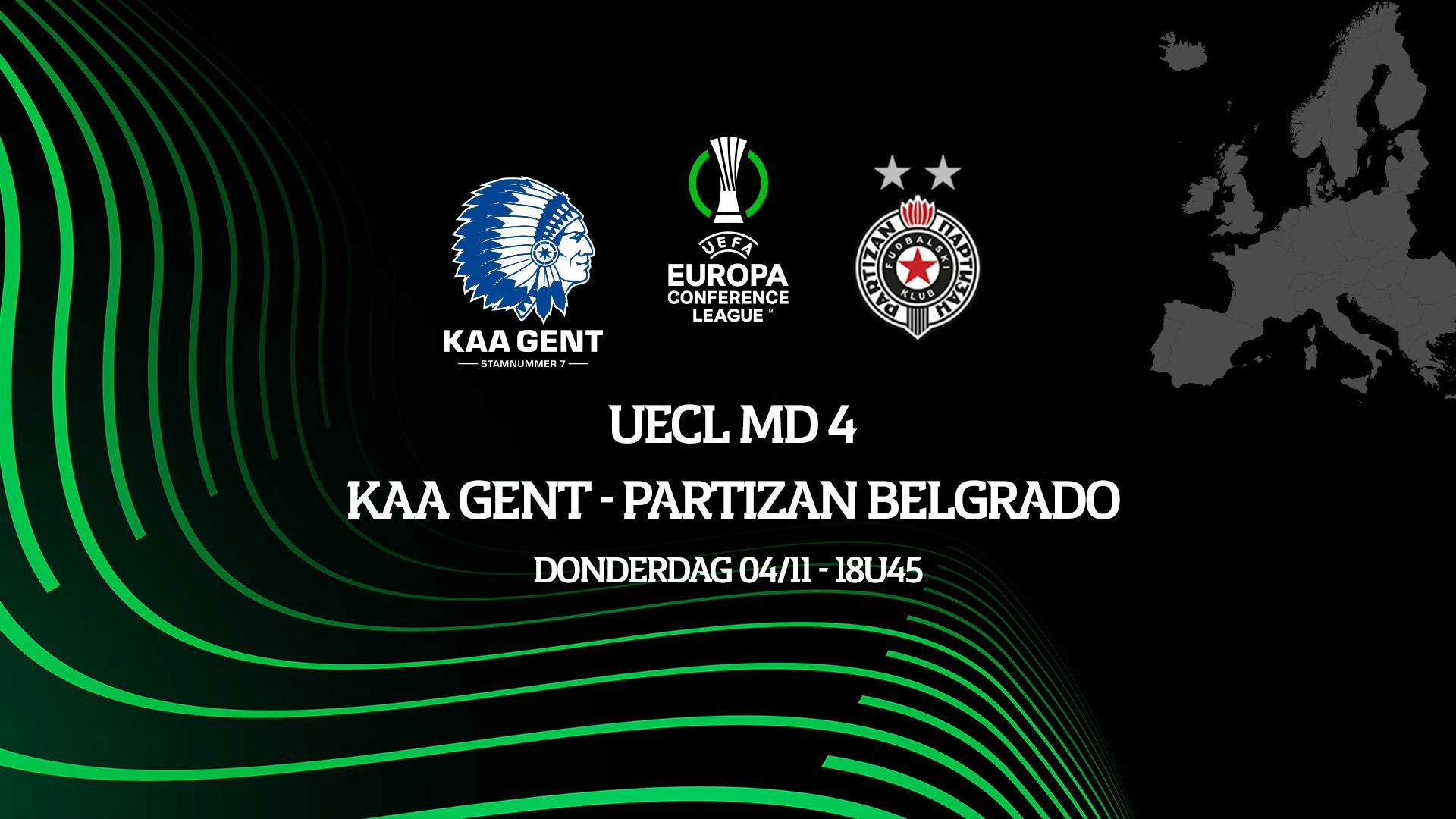 KAA Gent - Partizan Belgrado: Bezoekersvak gesloten