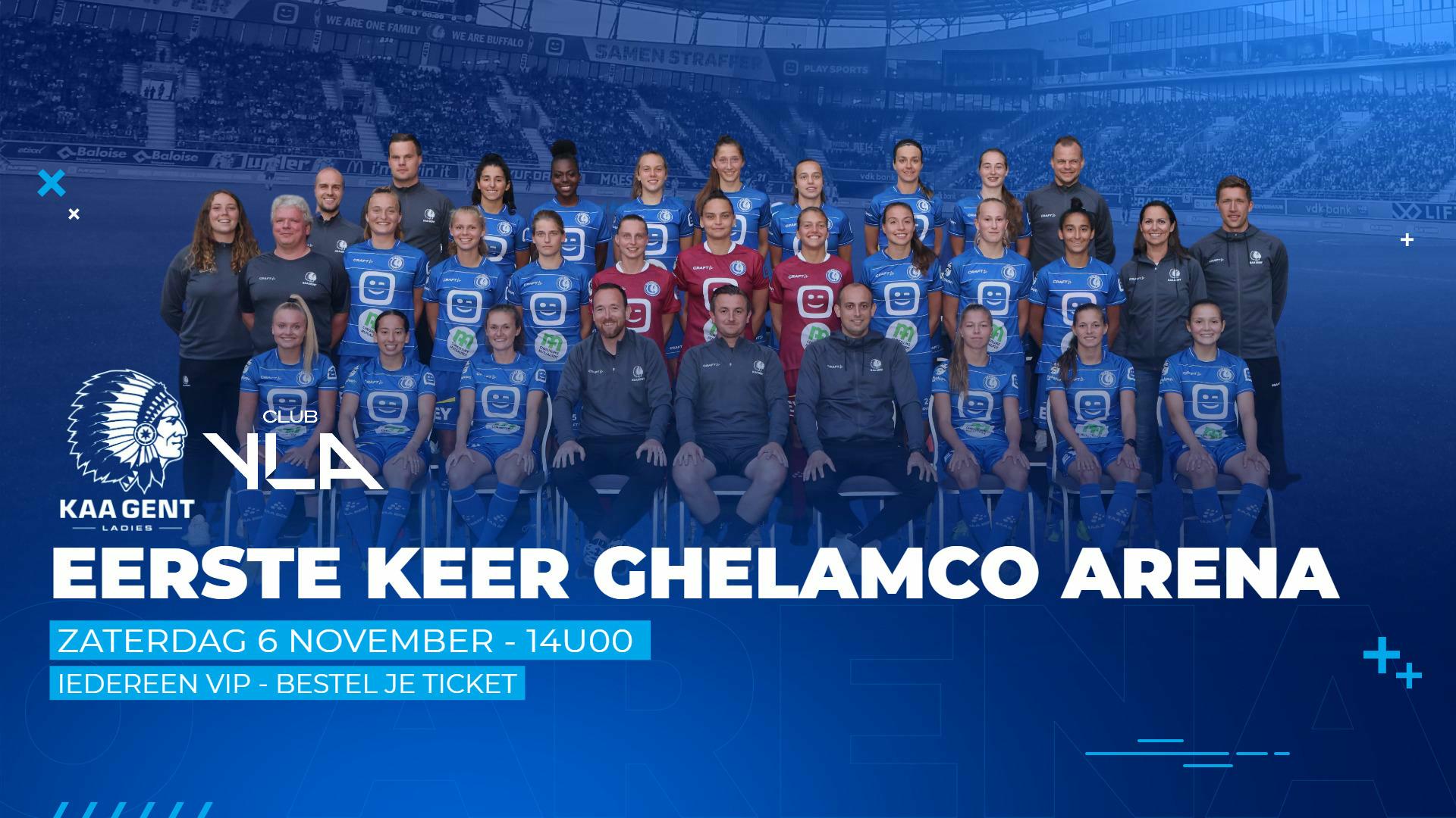 KAA Gent Ladies - Club Brugge: voor het eerst in de Ghelamco Arena