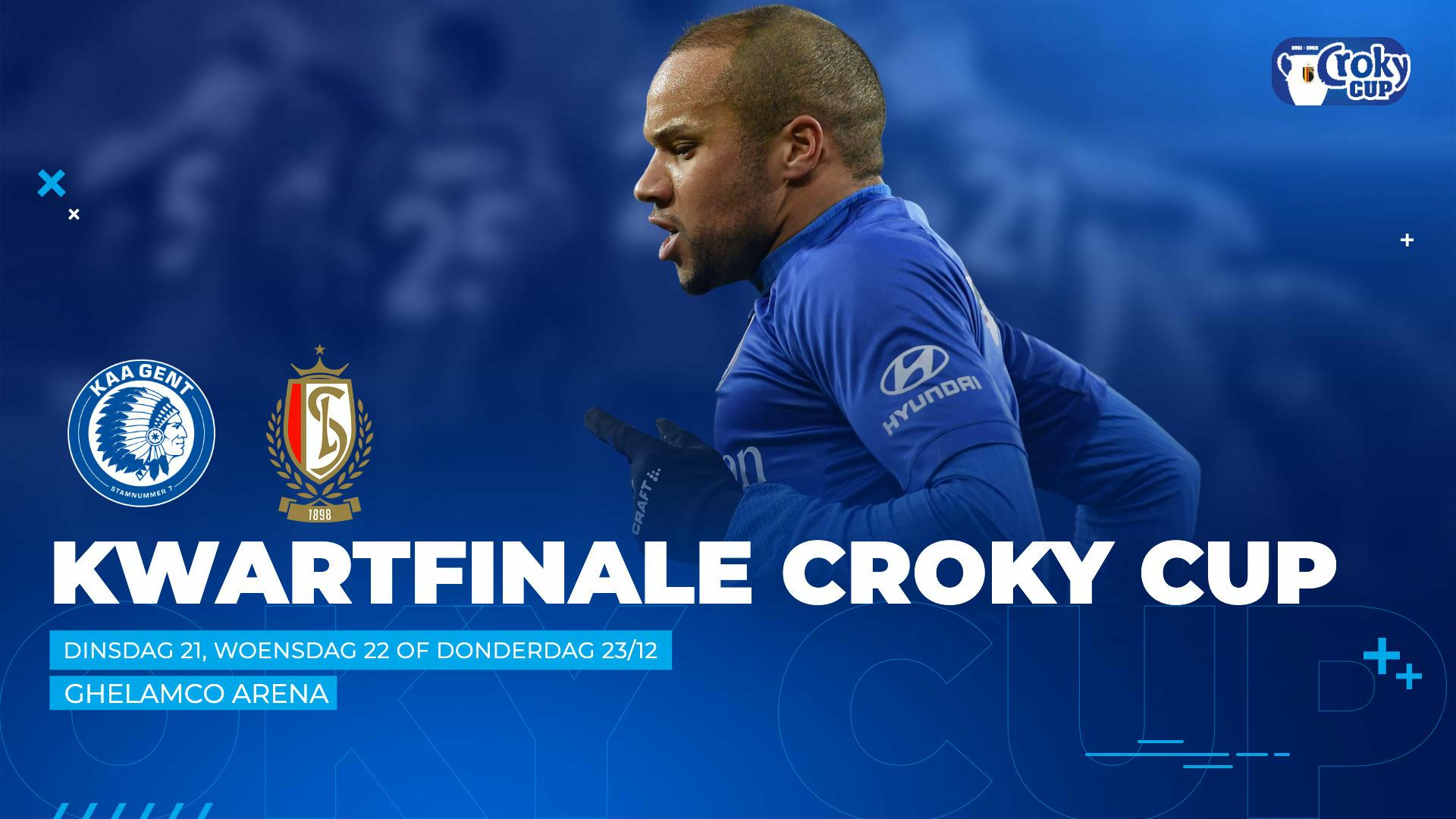 KAA Gent loot Standard in kwartfinale Croky Cup