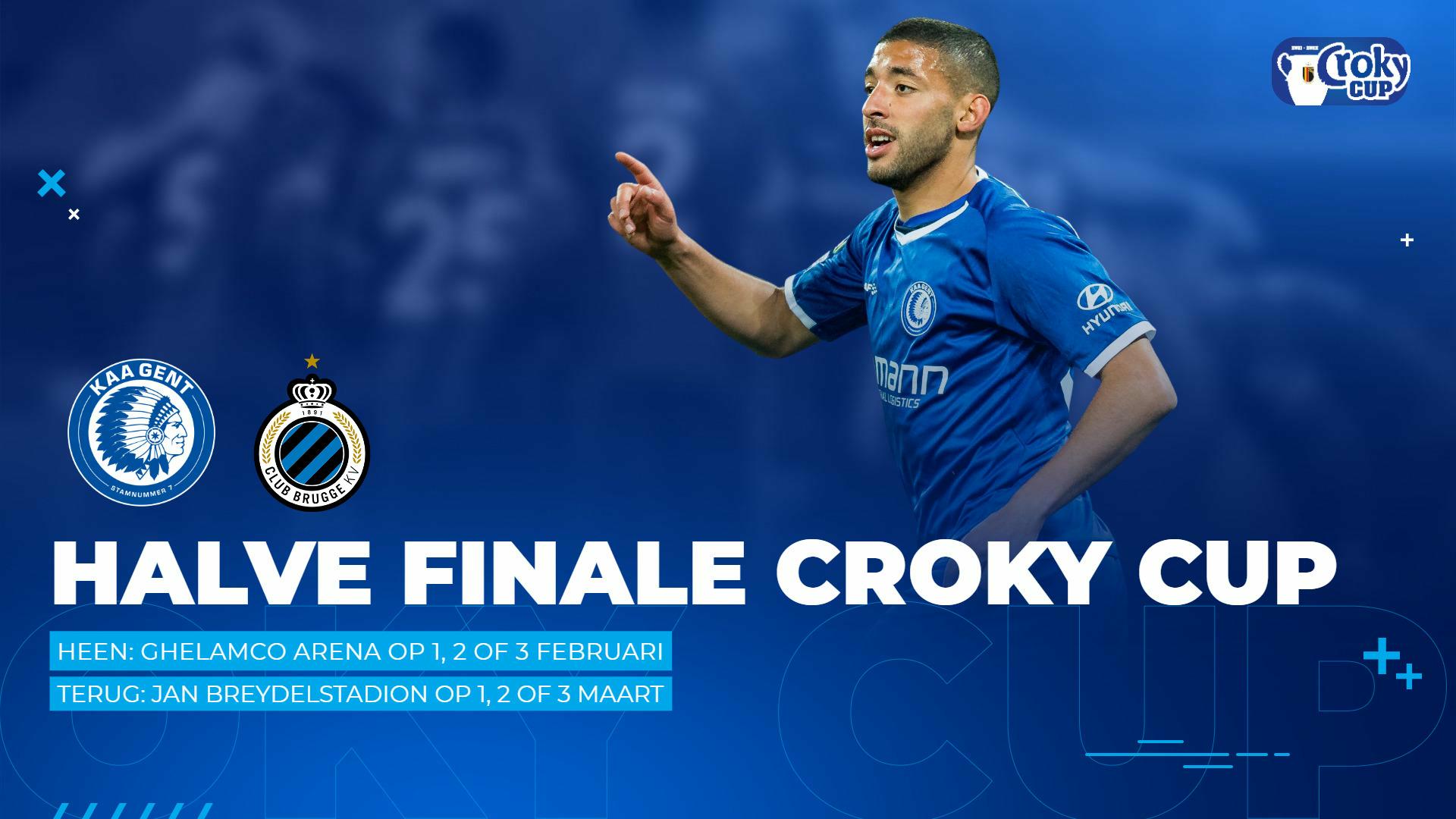 cricket Cottage Less Gent loot Club Brugge in halve finales Croky Cup | KAA Gent Website