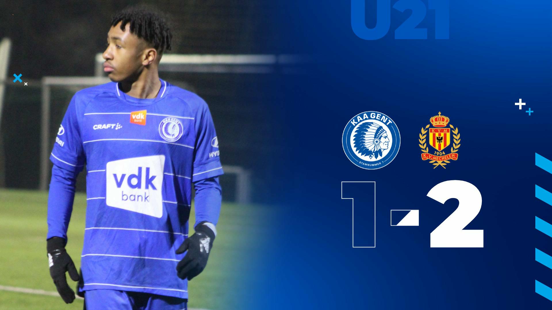 U21: nederlaag tegen KV Mechelen