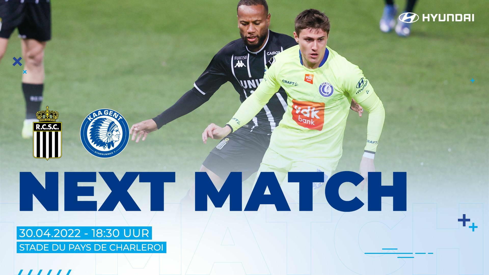 Next Match: Sporting Charleroi - KAA Gent