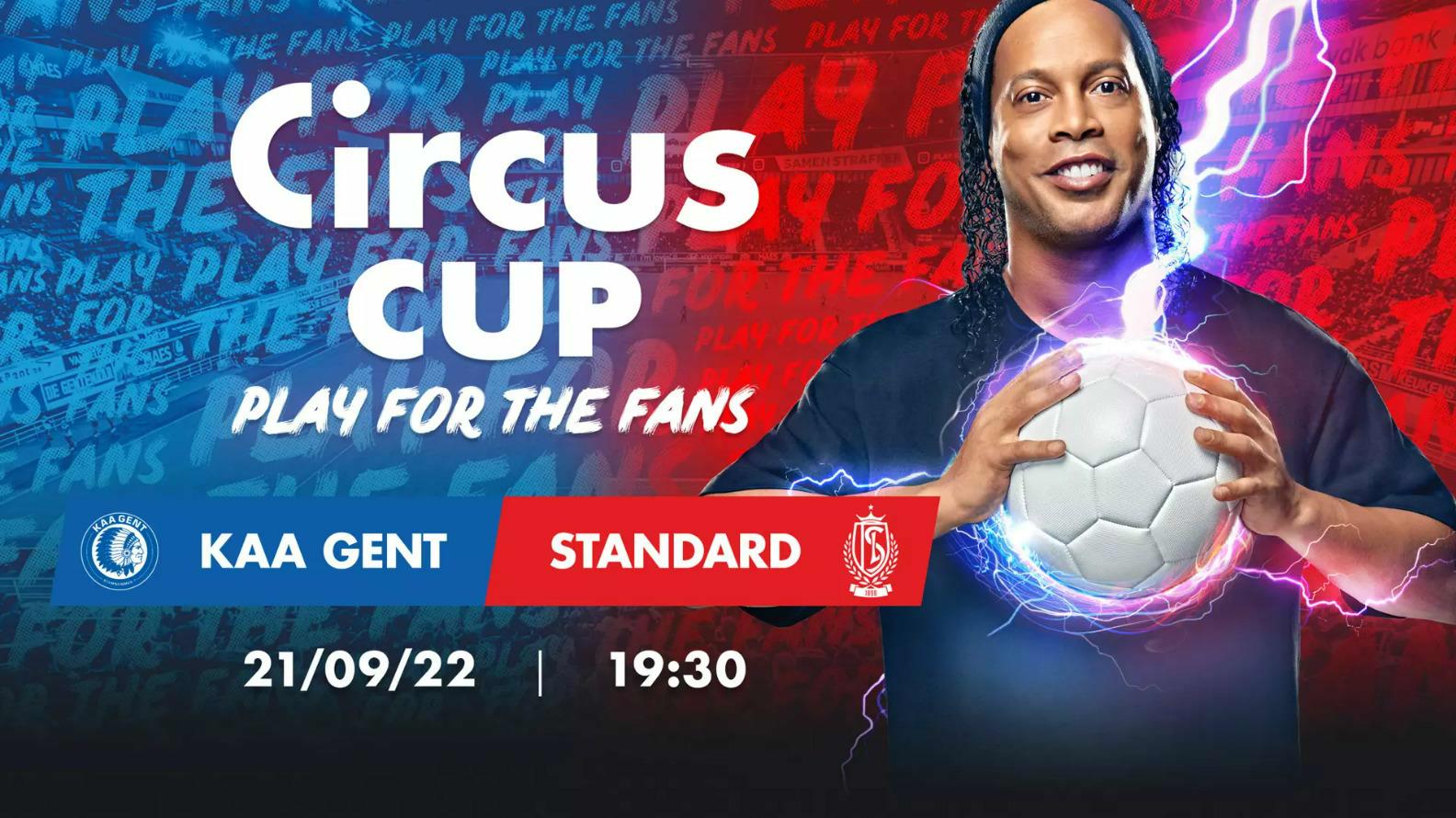 Ronaldinho steelt de show in Circus Cup