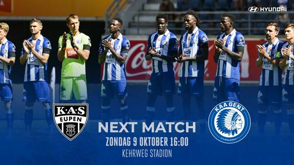 Next Match: KAS Eupen - KAA Gent