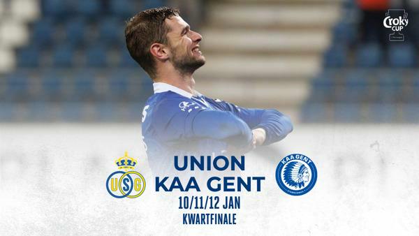 KAA Gent loot Union in de kwartfinale van de Beker