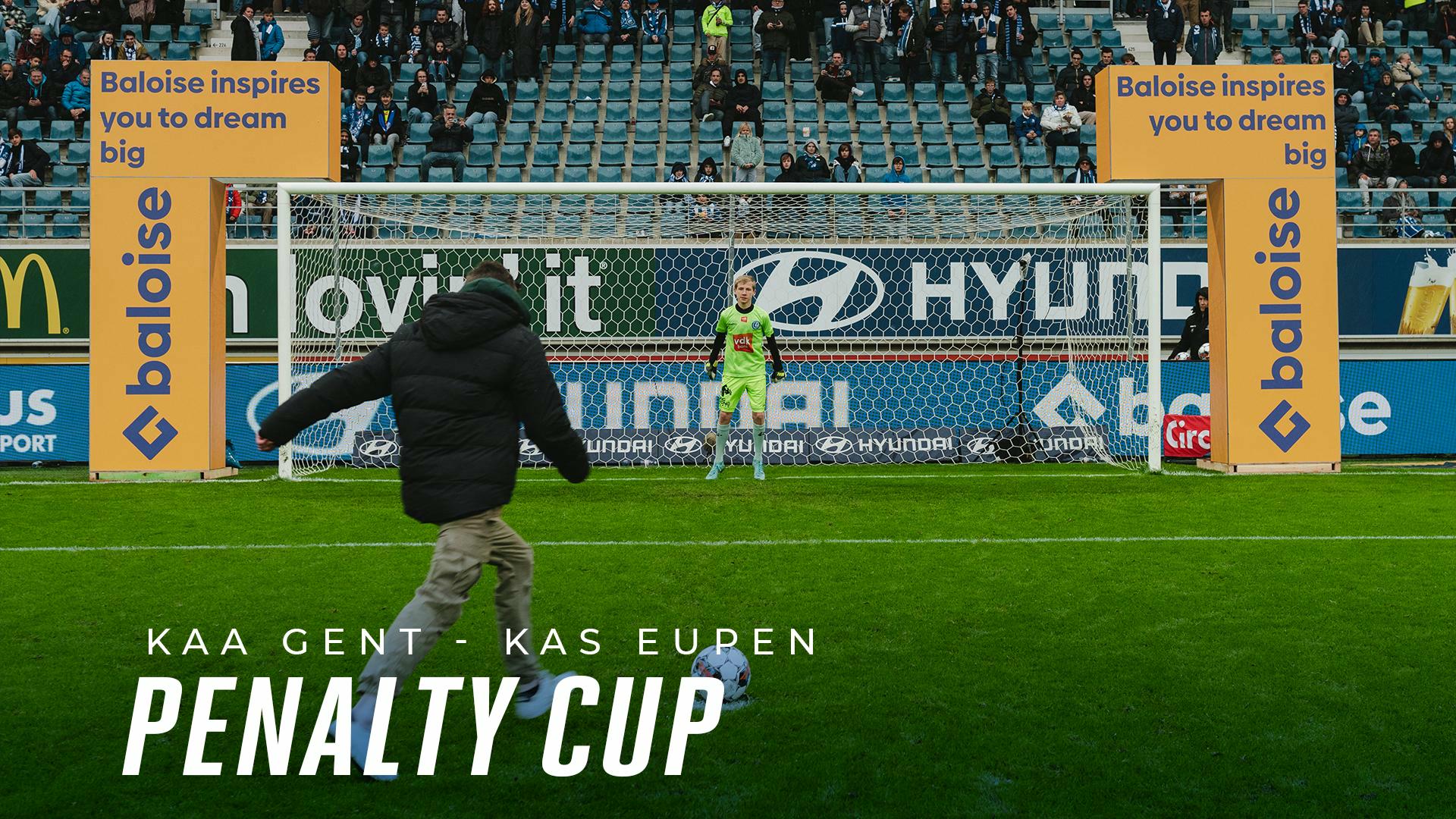 Trap een penalty tijdens KAA Gent - KAS Eupen