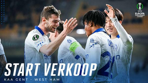 Ticketverkoop KAA Gent - West Ham United (kwartfinale UECL)