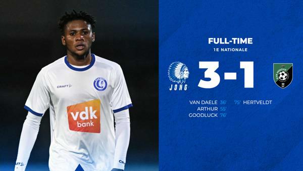 Jong KAA Gent wint met 3-1 van VK Ninove