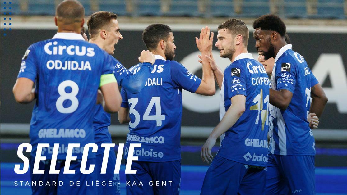 👥 Selectie Standard de Liège KAA Gent KAA Gent site