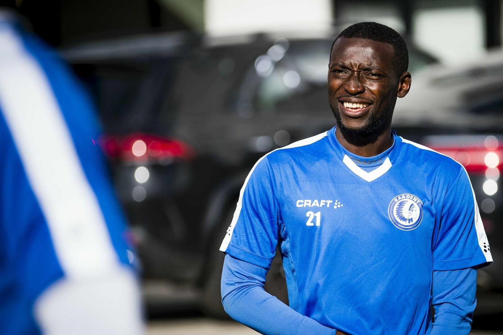 Huldiging Nana Asare tegen KRC Genk