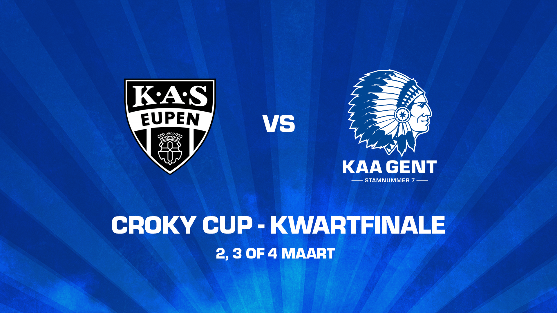 Eupen volgende tegenstander in de kwartfinale Croky Cup