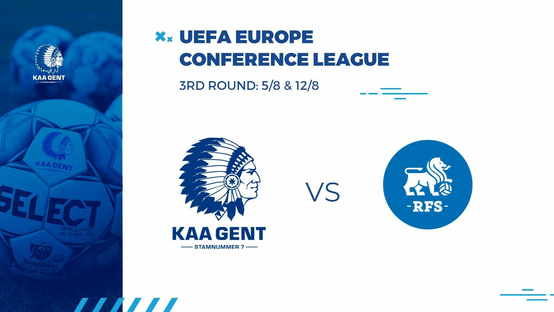 KAA Gent treft het Letse RFS