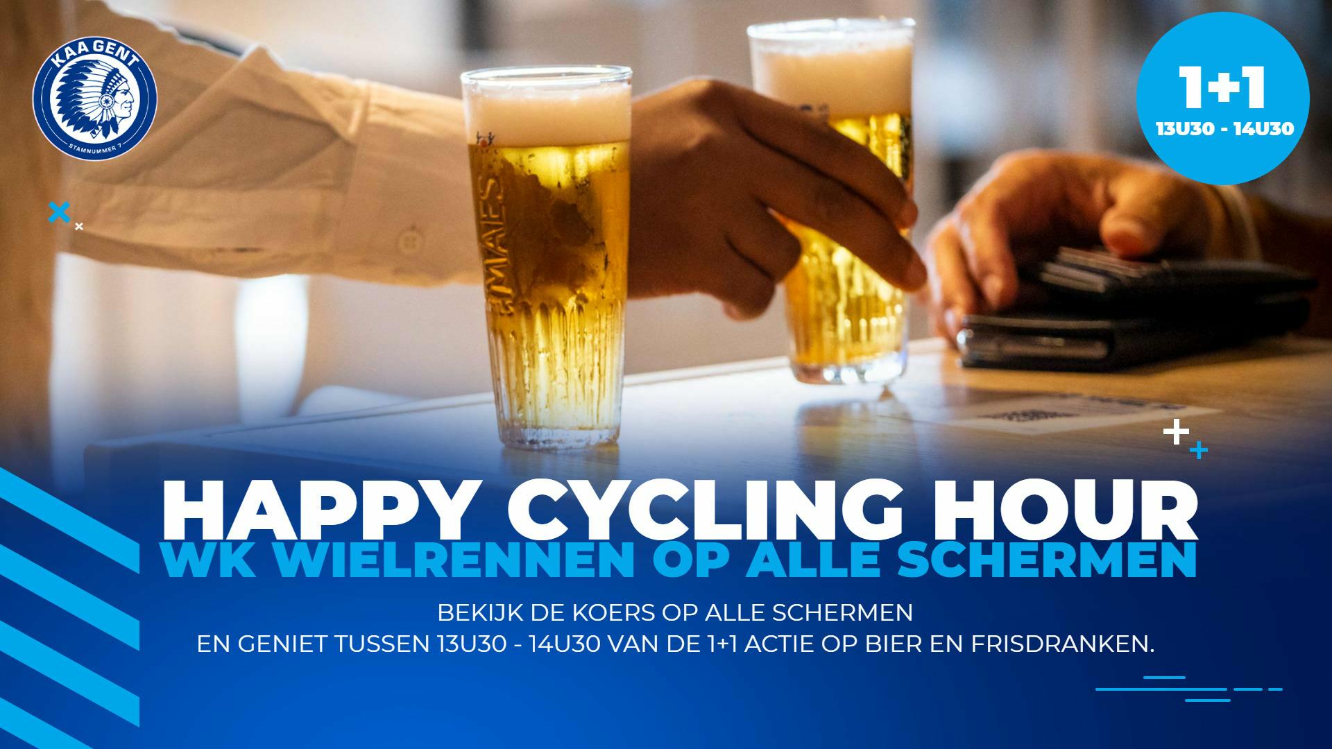 KAA Gent - Cercle: Happy Cycling Hour, Tijdsloten & Tickets