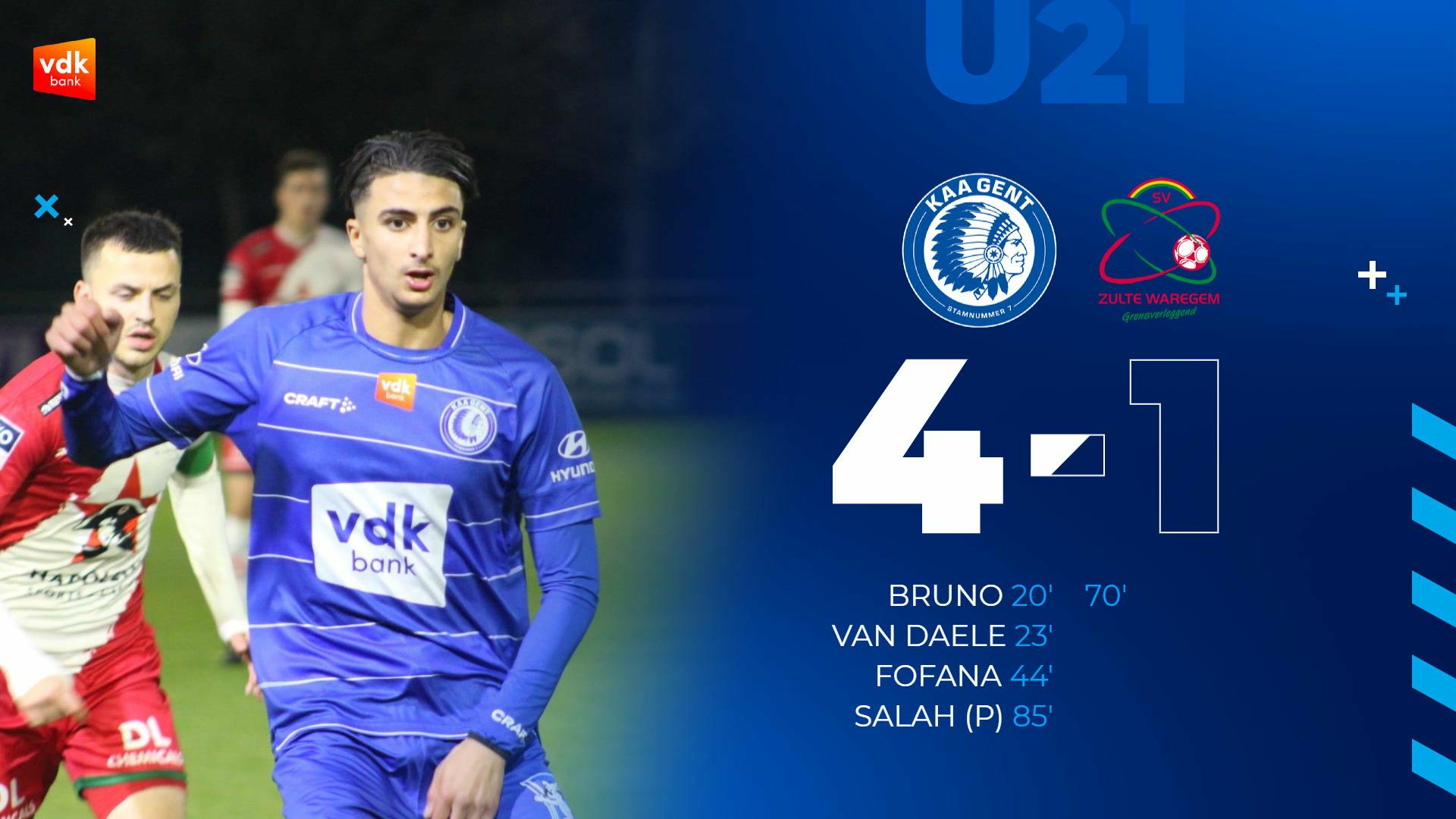 U21 KAA Gent – SV Zulte-Waregem (4-1)