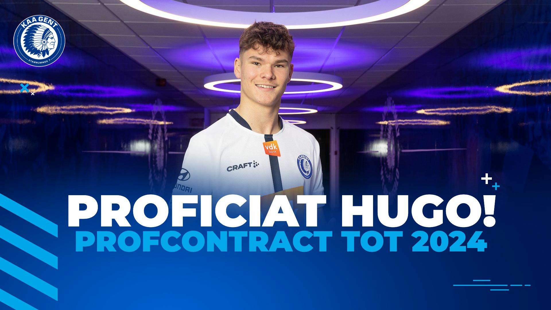 Eerste profcontract Hugo Lamock