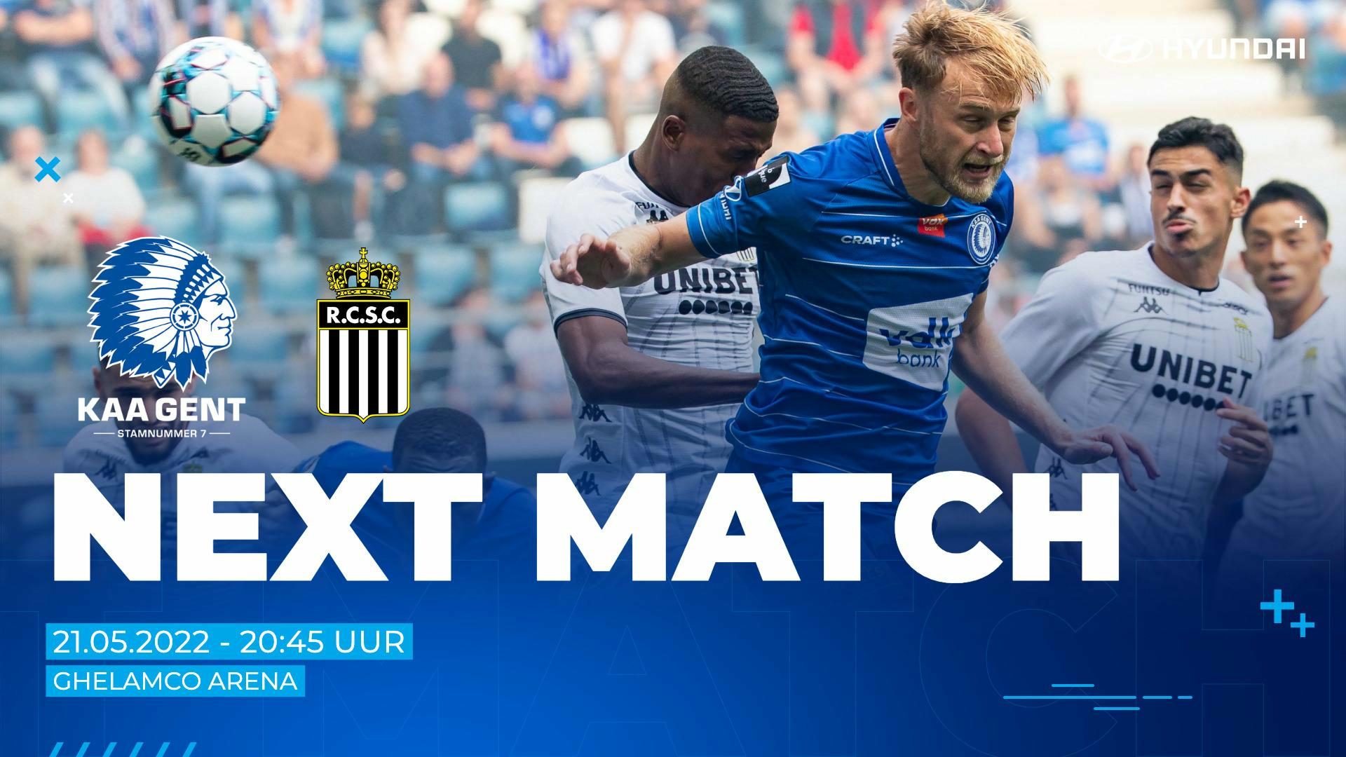 Next Match: KAA Gent - Sporting Charleroi