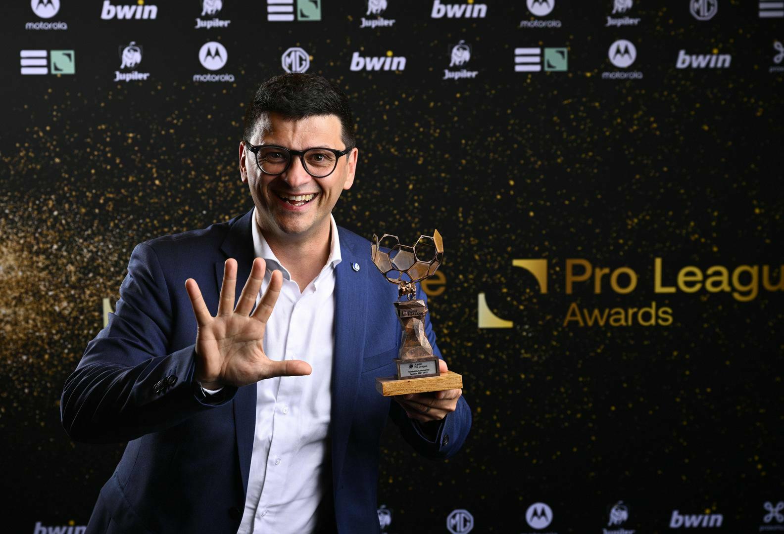 Vijfde Pro League Award voor de KAA Gent Foundation