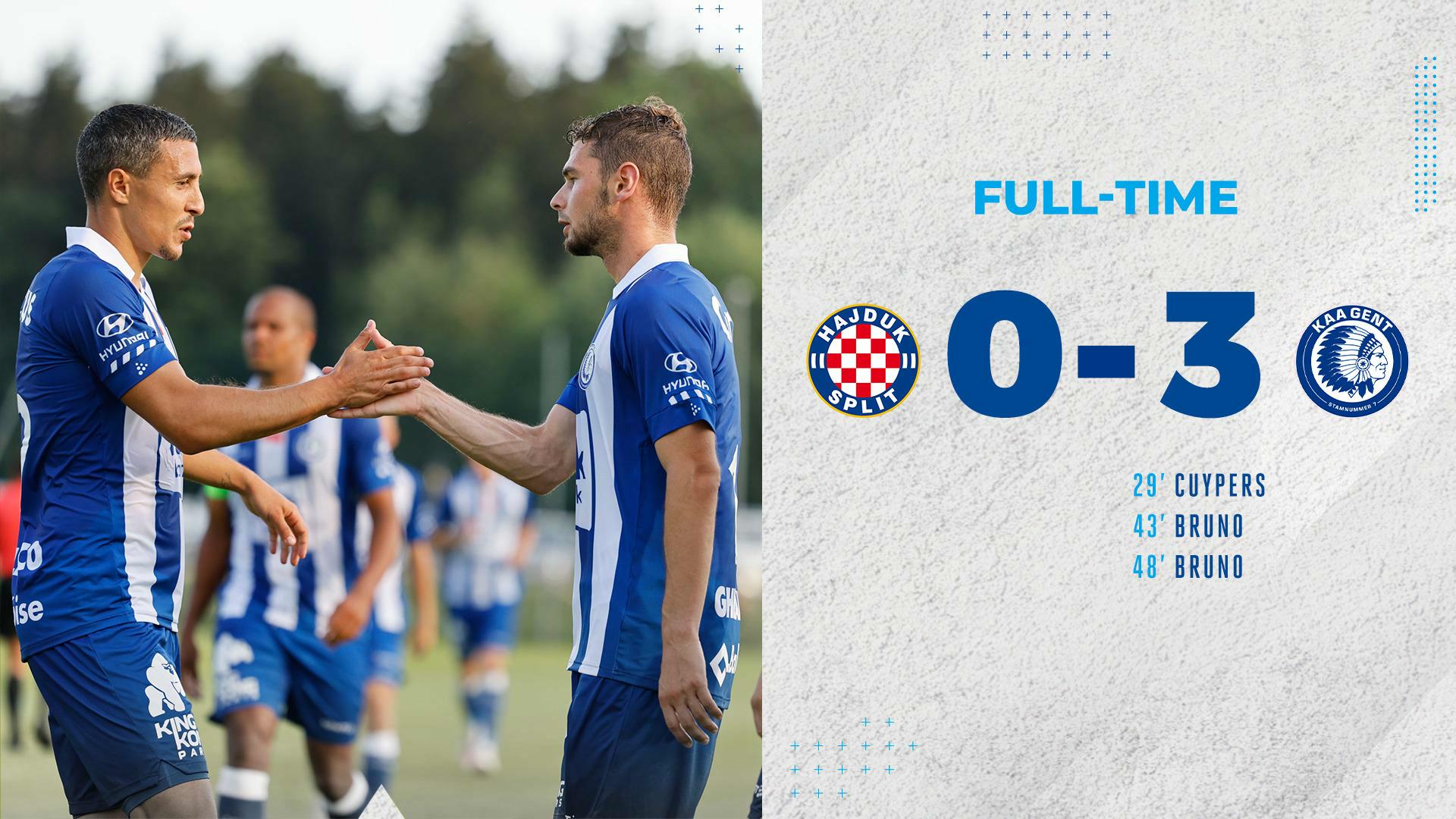 Sterke overwinning tegen Hajduk Split