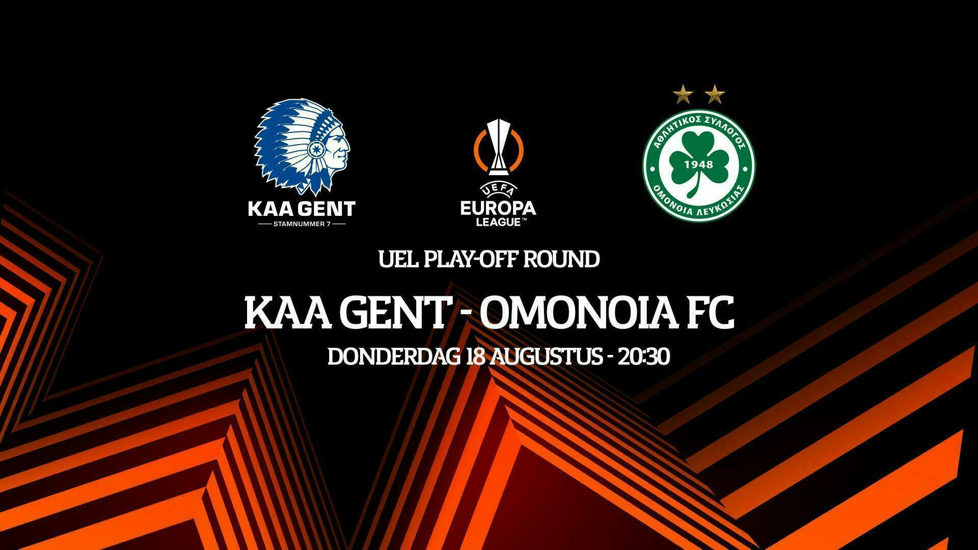 Tickets KAA Gent - Omonoia FC