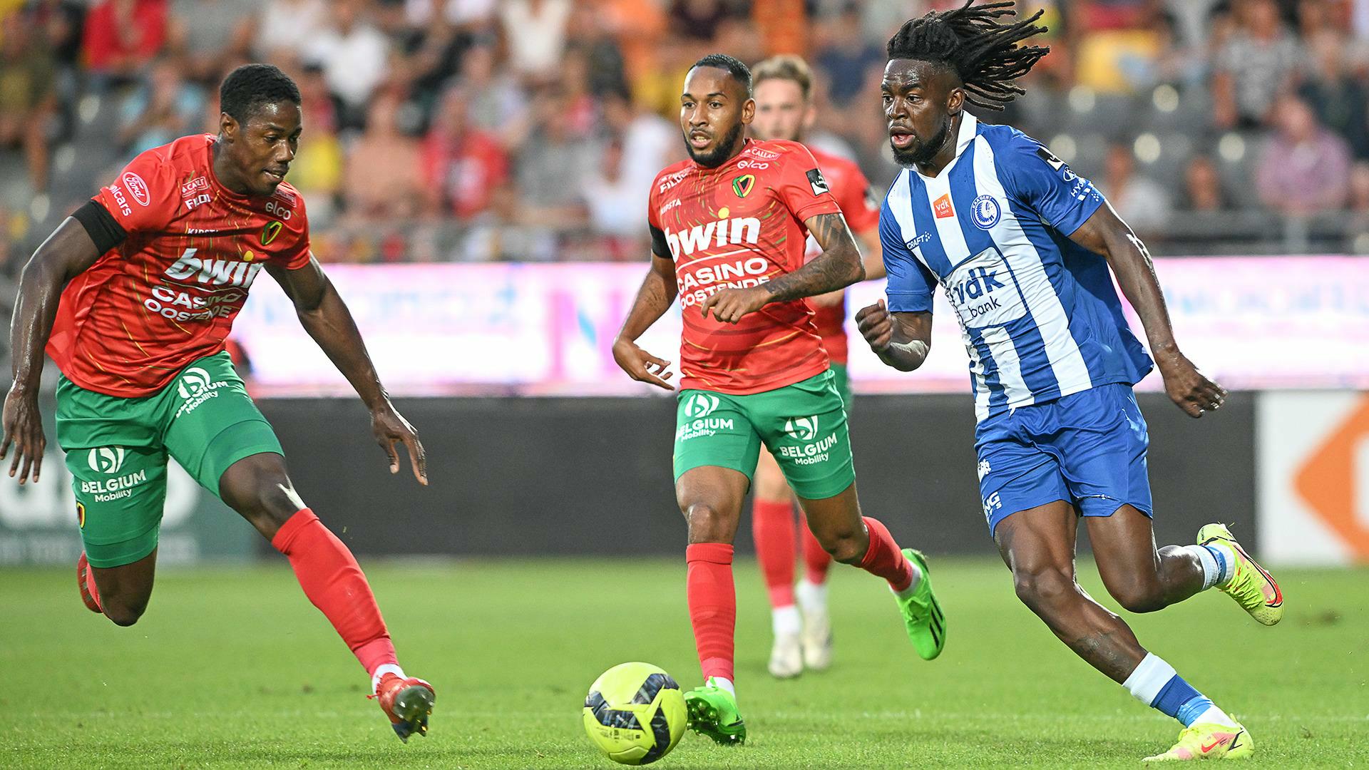 Gent boekt 6 op 6 na 1-3 zege in Oostende