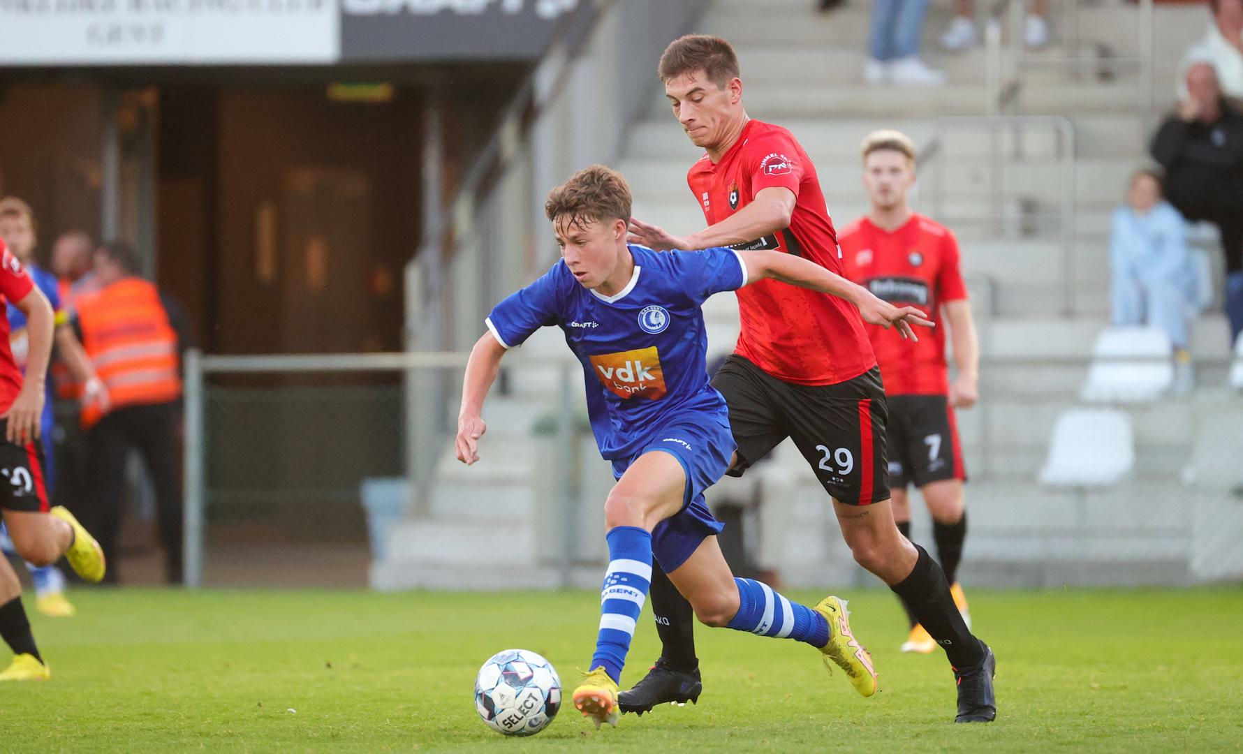 Jong KAA Gent houdt ook tegen Winkel Sport stand