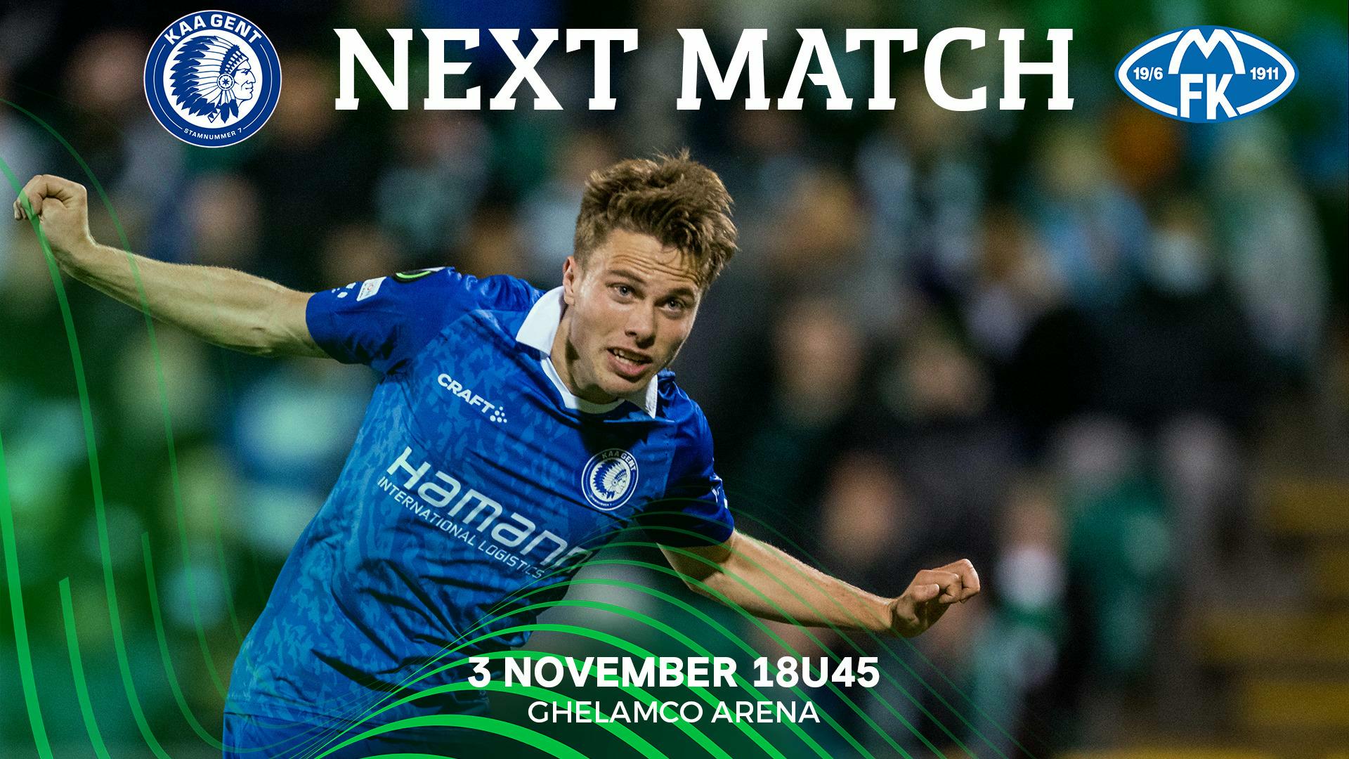 Next Match: KAA Gent - Molde FK