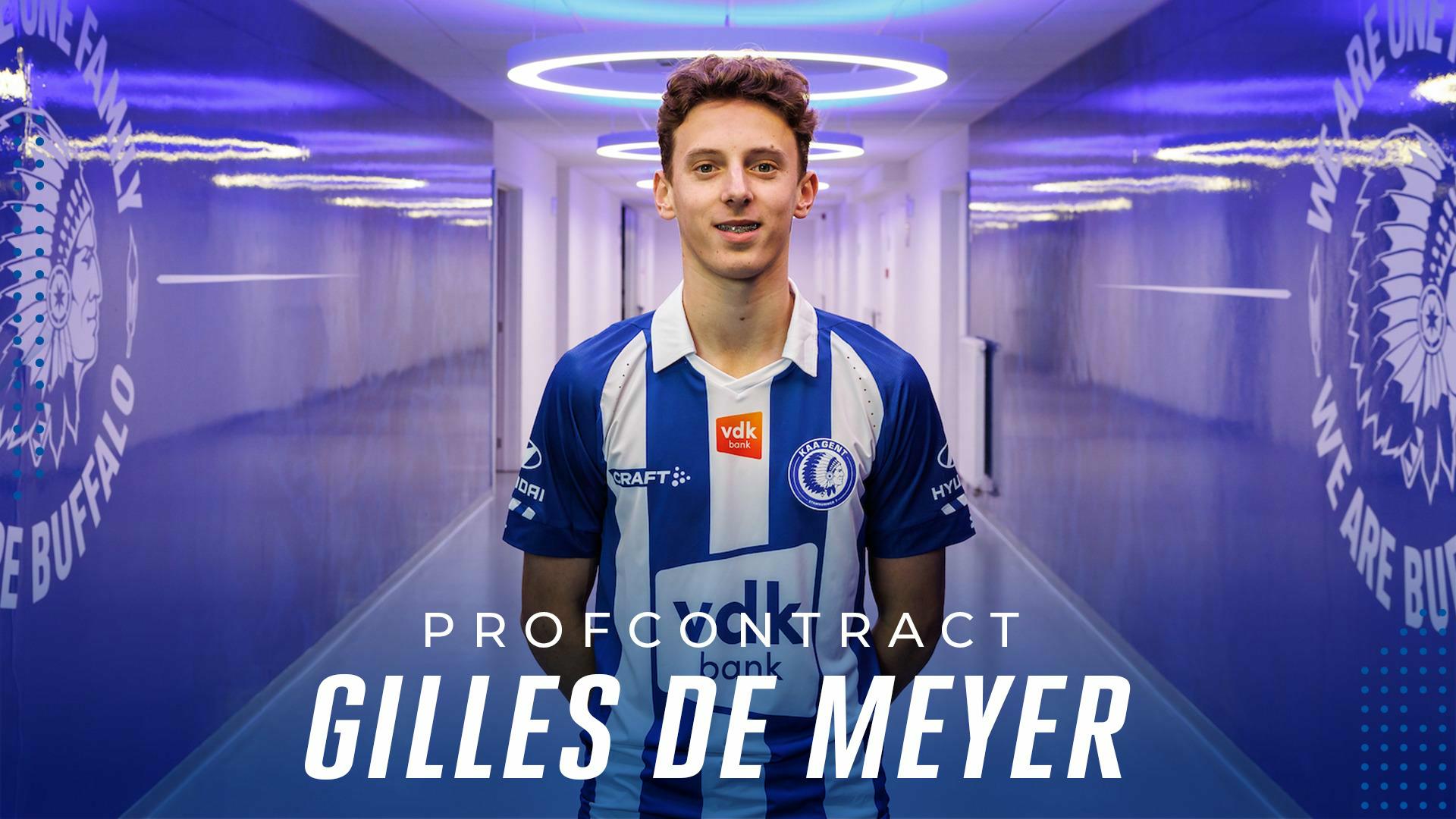 Eerste profcontract voor Gilles De Meyer