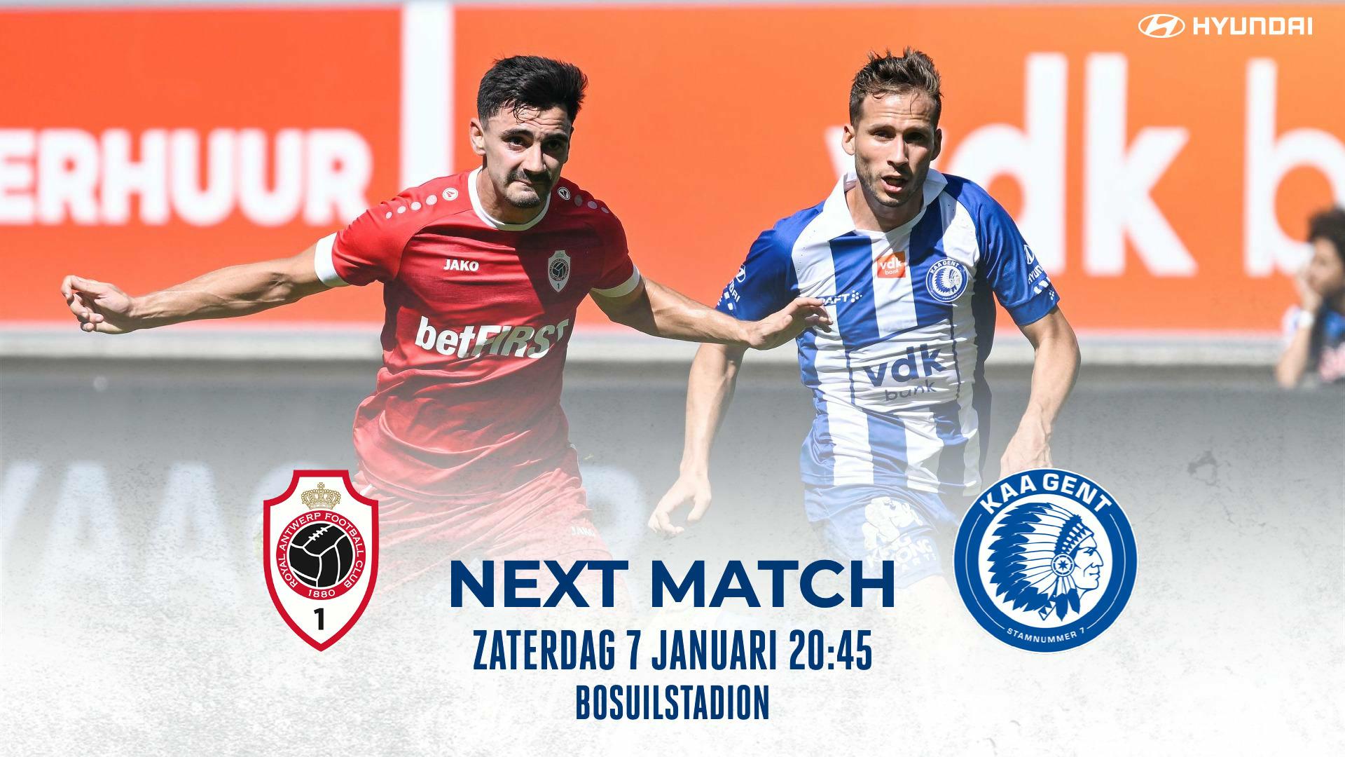 Next Match Antwerp - KAA Gent