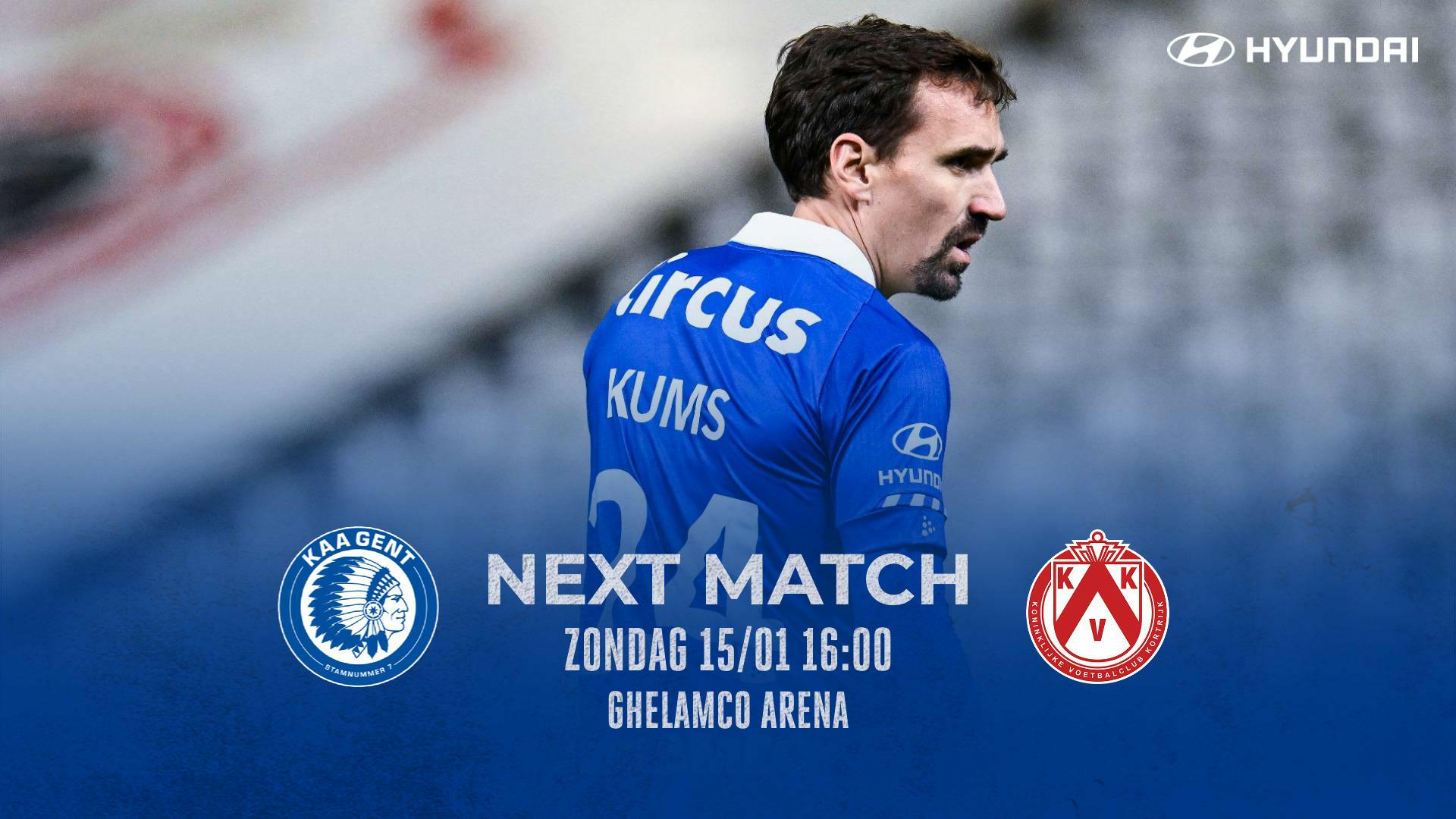 Next Match: KAA Gent - KV Kortrijk