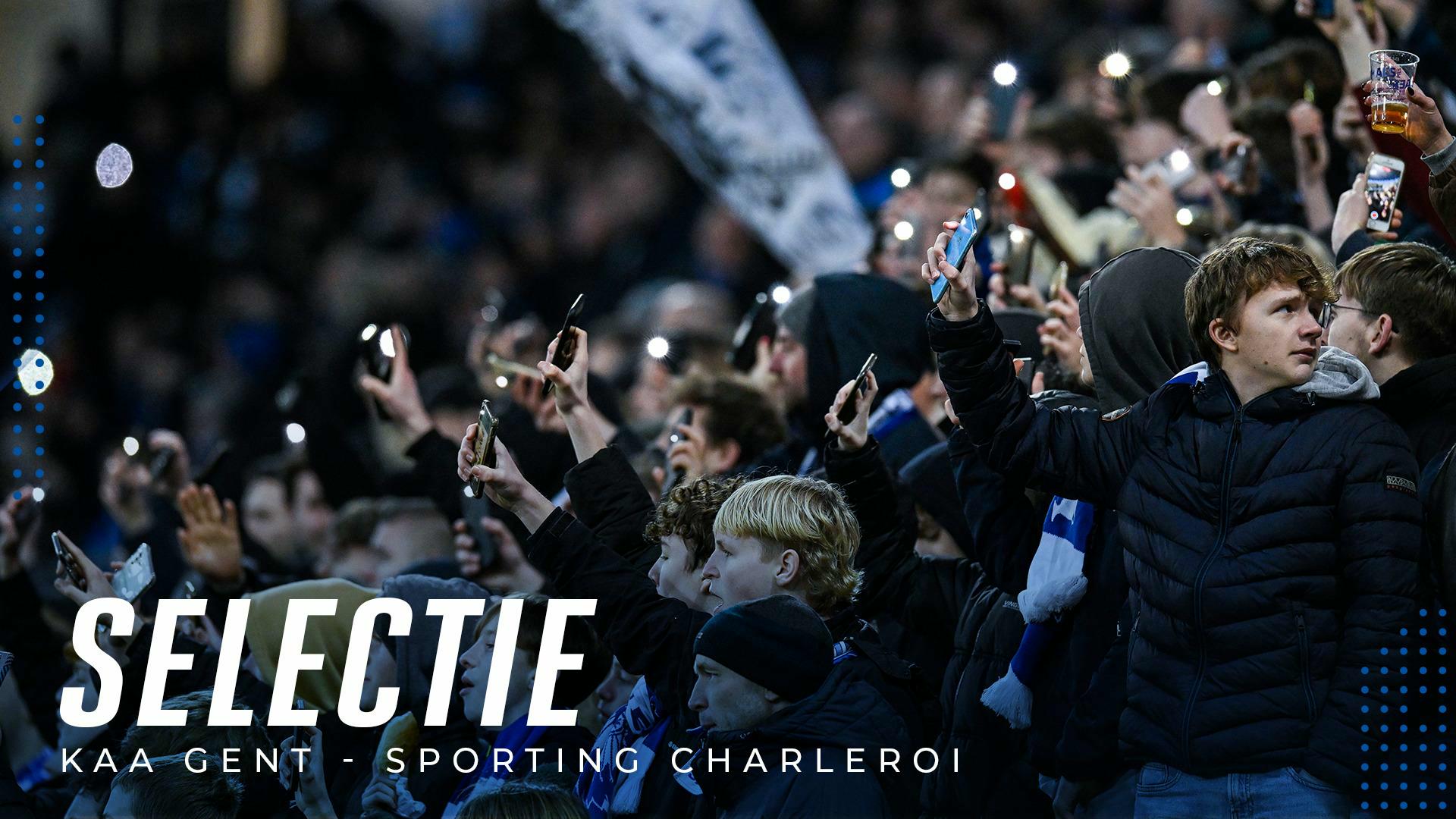 Selectie KAA Gent - Sporting Charleroi