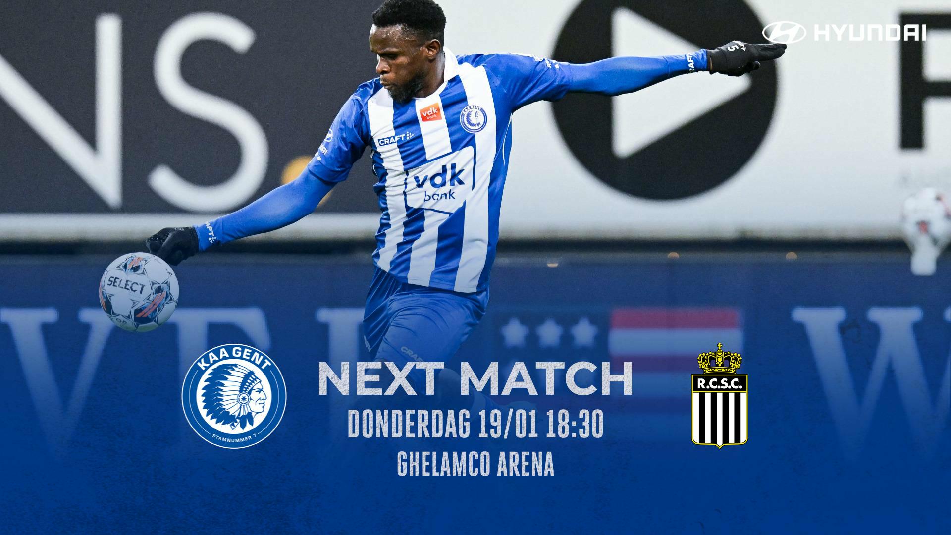 Next Match: KAA Gent - Sporting Charleroi