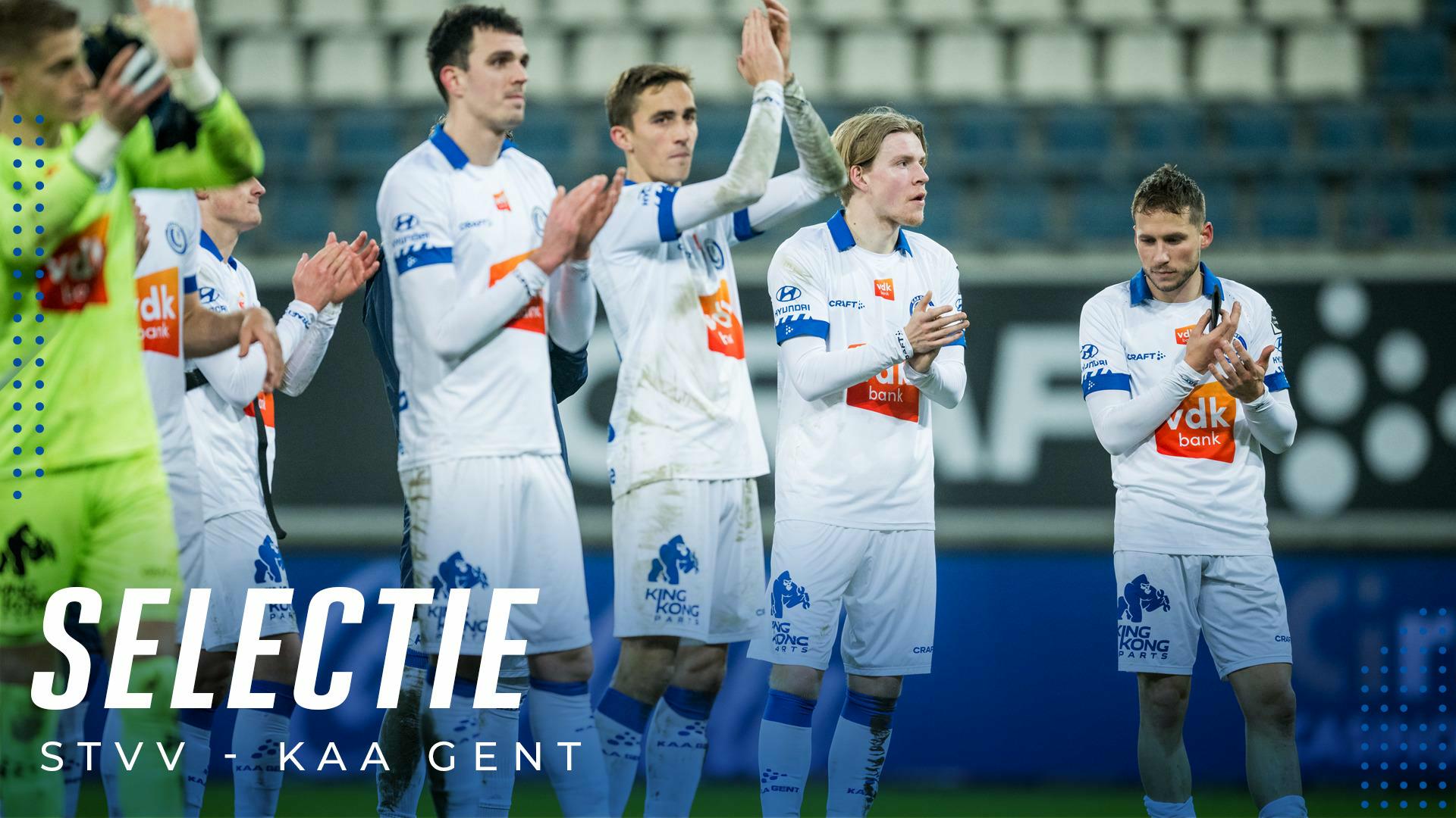 Selectie STVV - KAA Gent