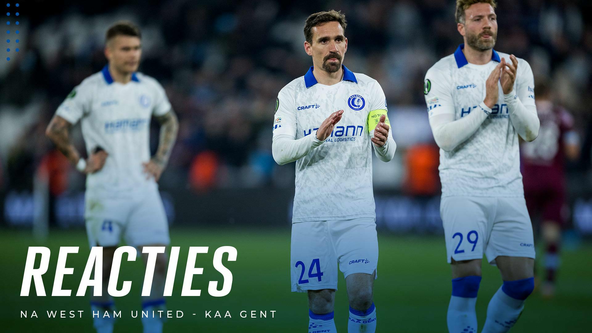 💬 Reacties na West Ham United - KAA Gent