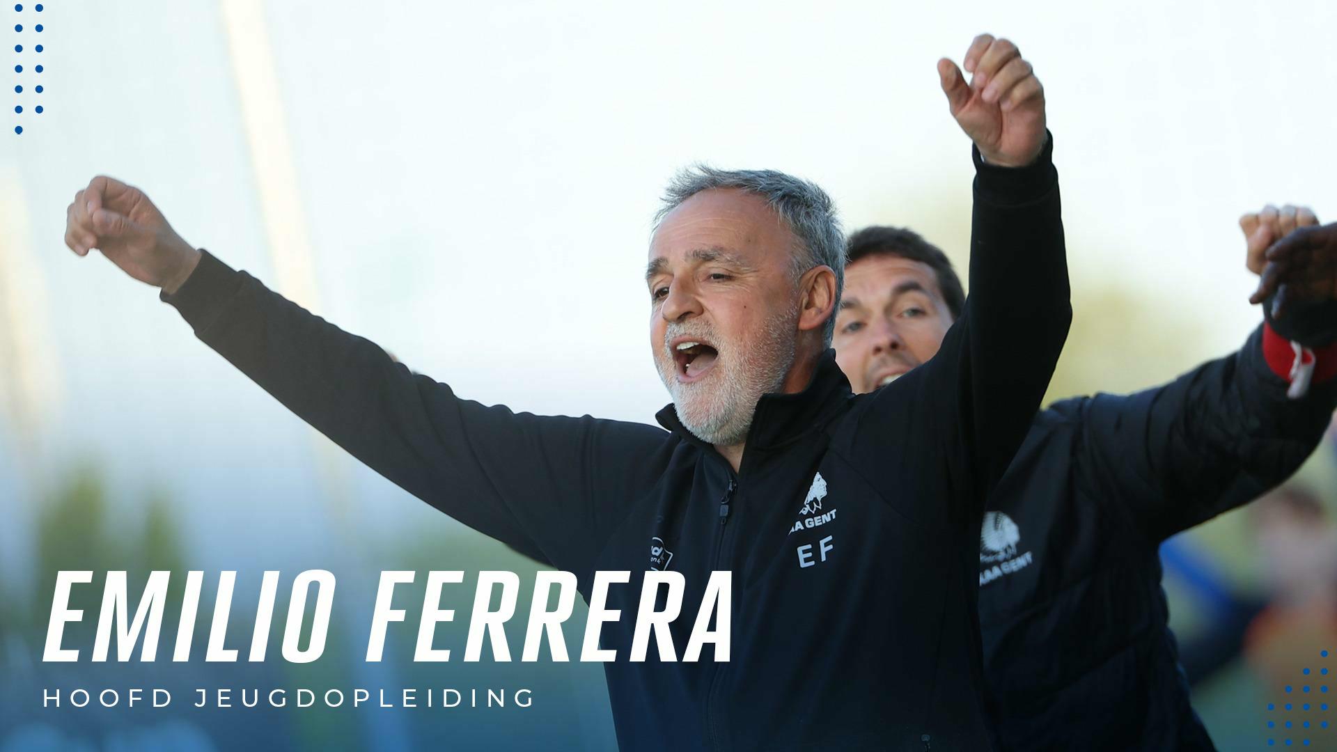 Emilio Ferrera wordt Hoofd Jeugdopleiding KAA Gent