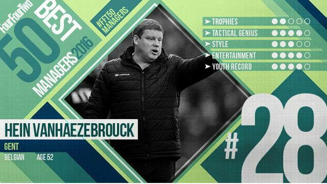 Hein Vanhaezebrouck op 28 in top 50 beste trainers