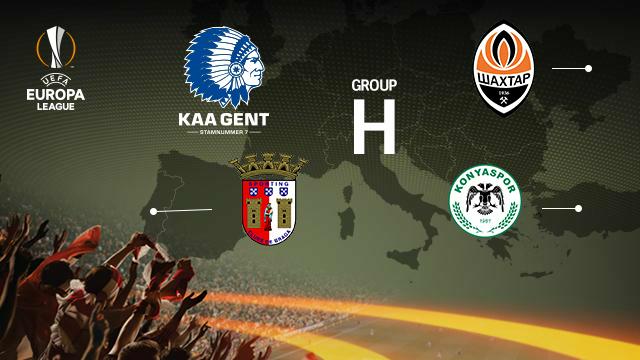 KAA Gent in groep H voor groepsfase Europa League