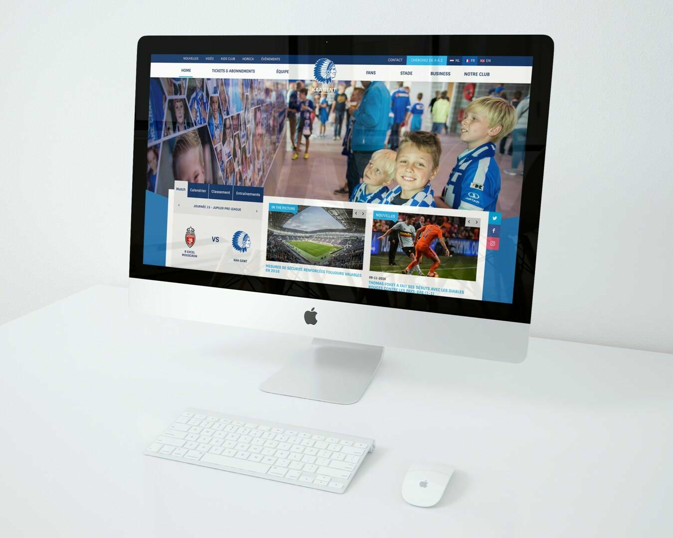 KAA Gent lanceert Franstalige versie van zijn website