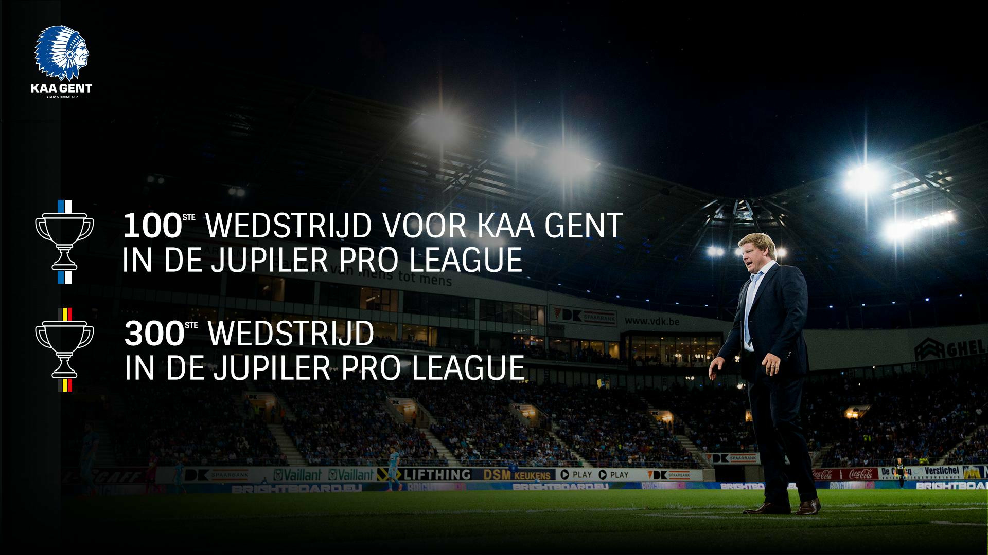 Hein Vanhaezebrouck: 300 wedstrijden als coach in de Jupiler Pro League