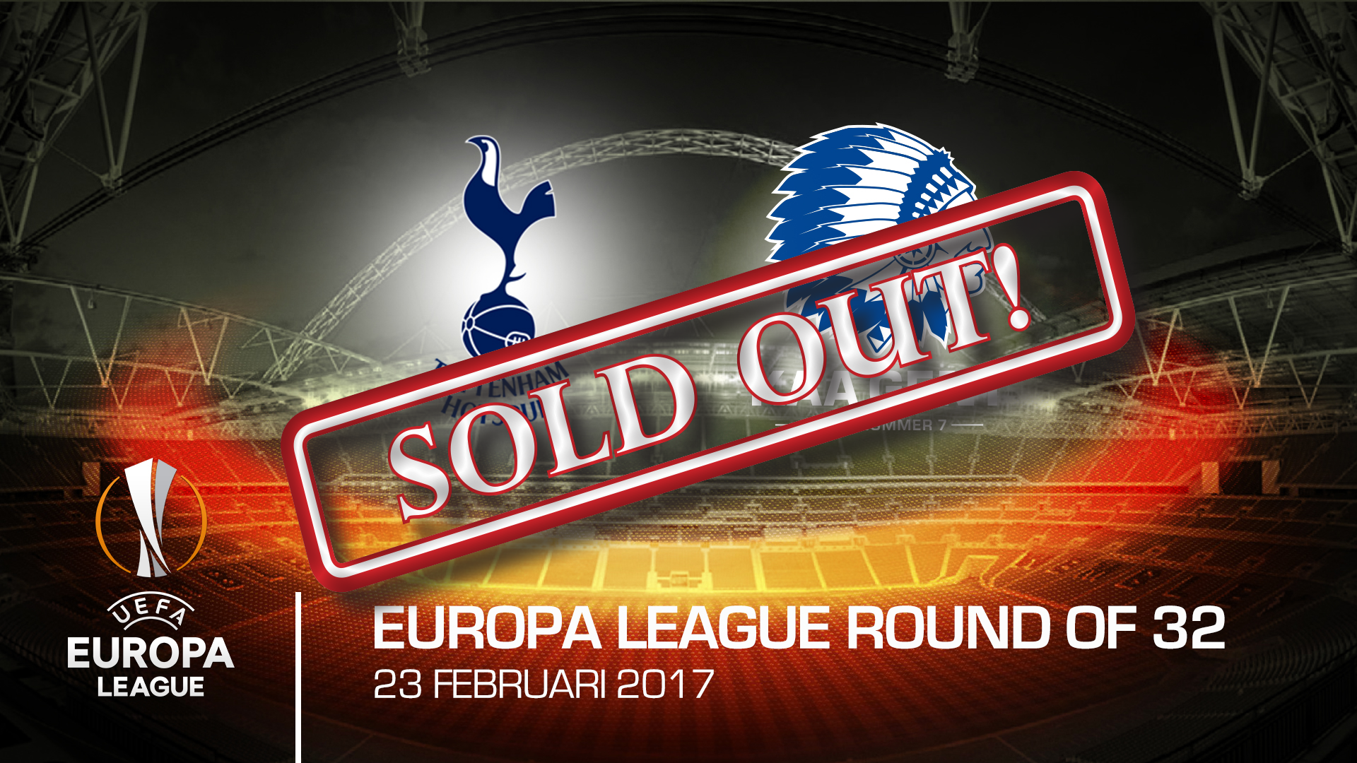 Tottenham - KAA Gent uitverkocht!