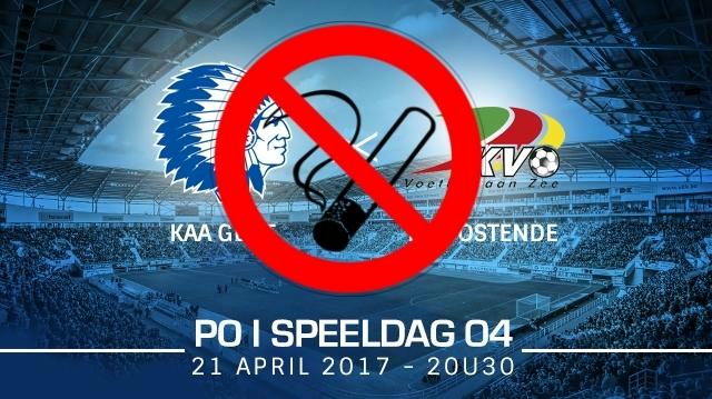 Een rookvrij stadion voor KAA Gent - KV Oostende