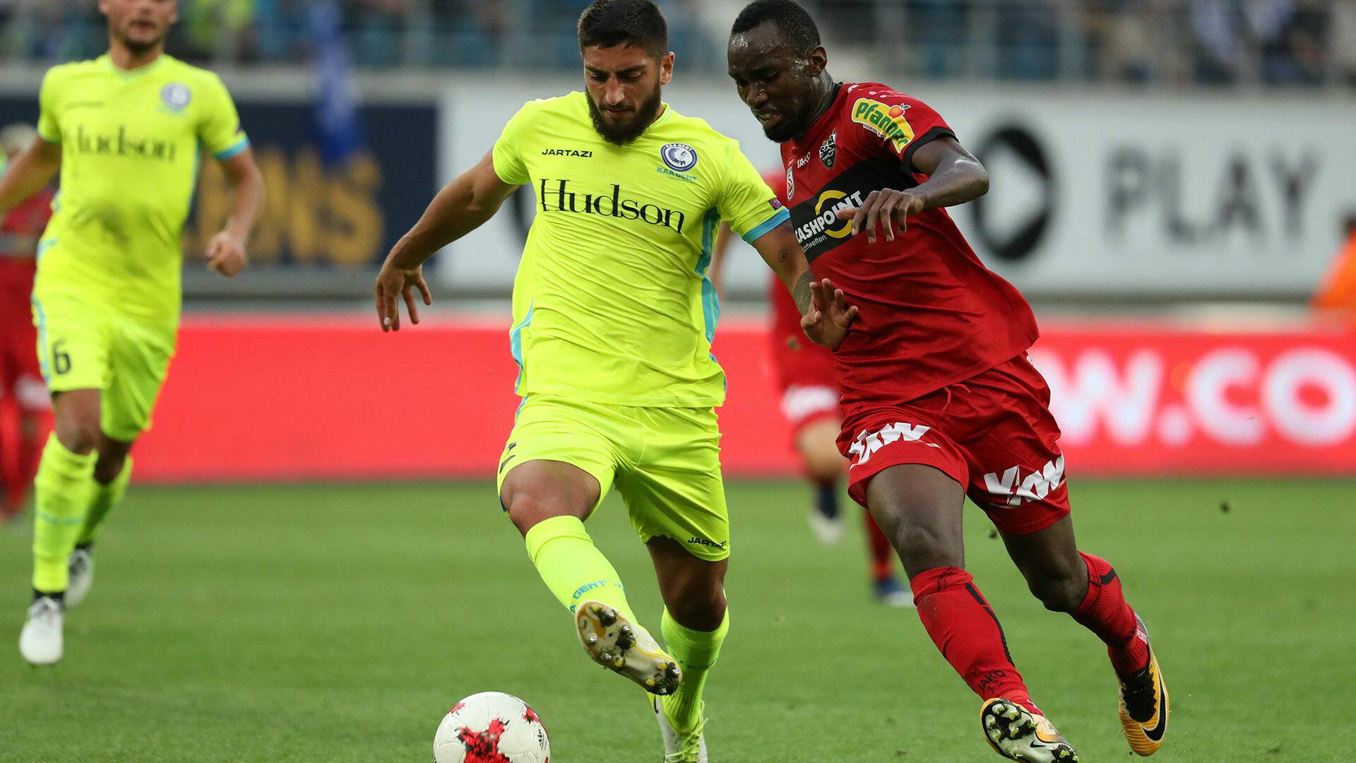 KAA Gent trekt met 1-1 naar terugwedstrijd in Oostenrijk