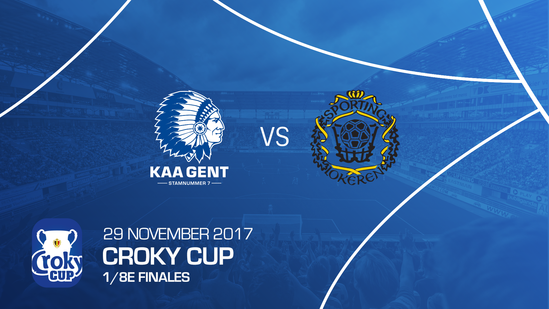 KAA Gent treft KSC Lokeren in 1/8ste finales Croky Cup