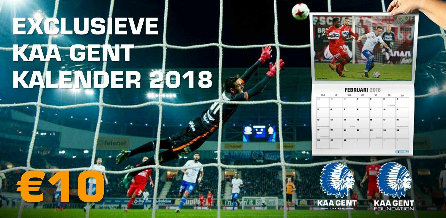 KAA Gent Kalender 2018 vanaf nu te koop!