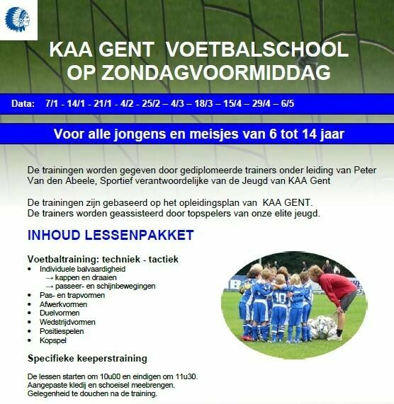 Voetbalschool - bijkomende data bekend