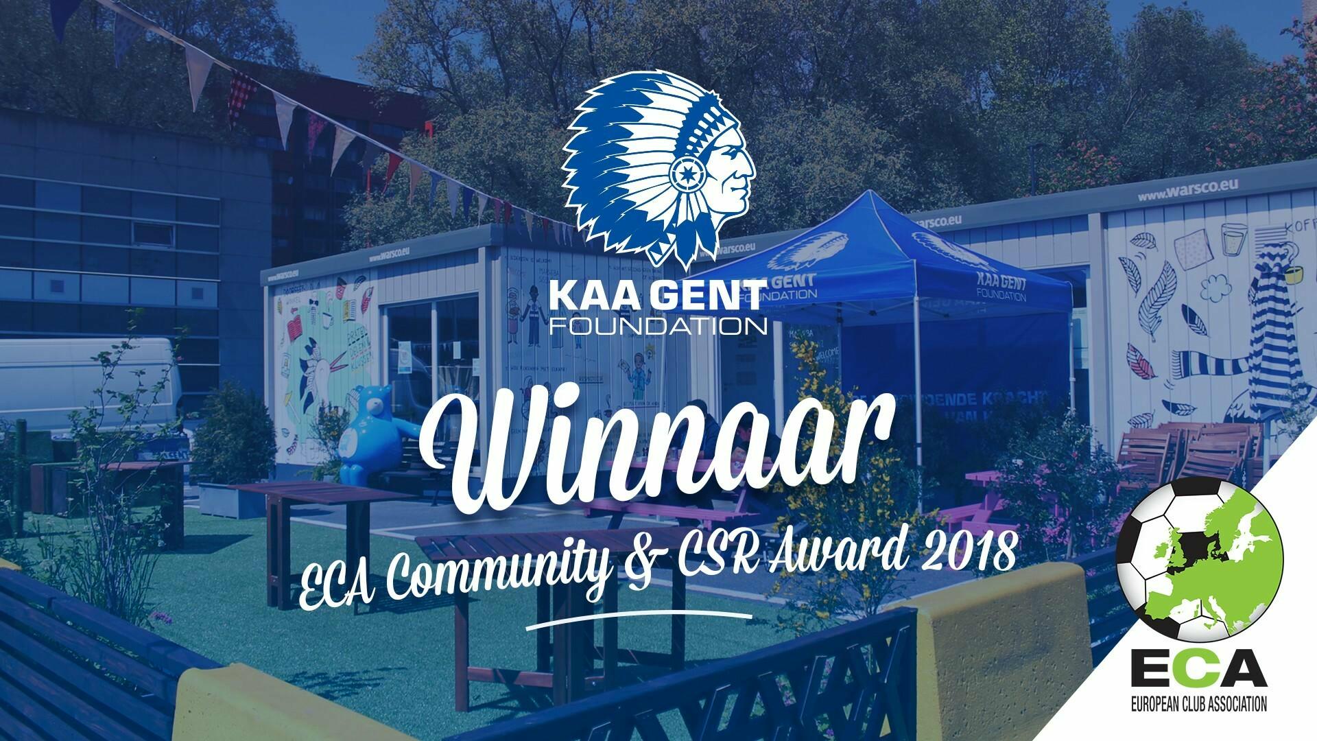 KAA Gent wint ECA Community & CSR Award 2018