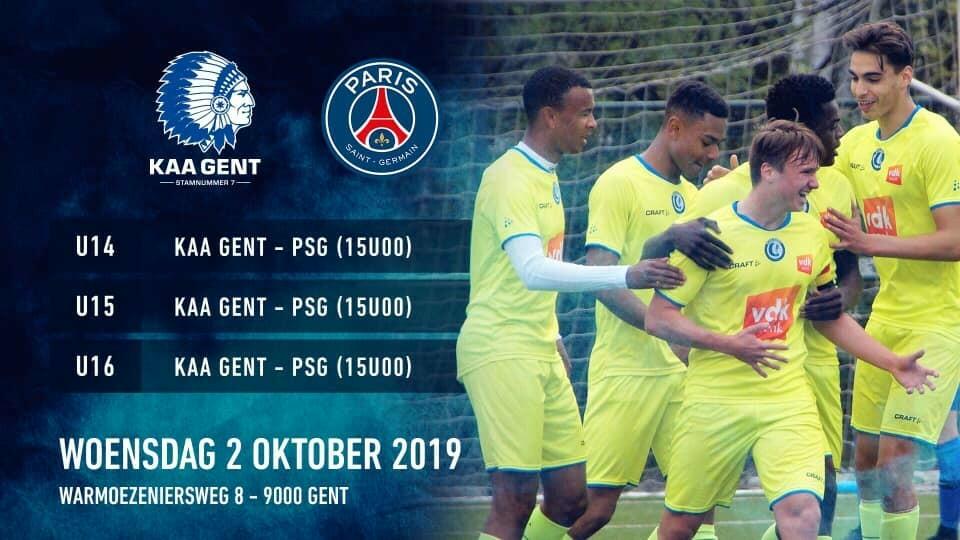 PSG zakt af naar Gent..