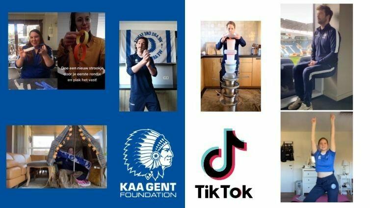 Volg KAA Gent Foundation op TikTok